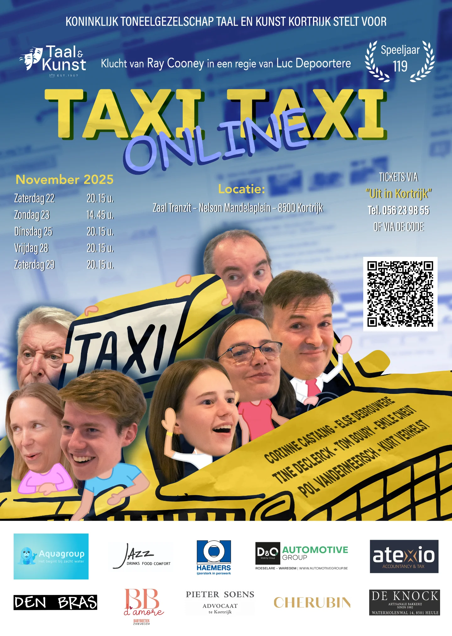 'Taxi Taxi' toneelstuk poster